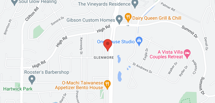 map of 888 Glenmore Drive